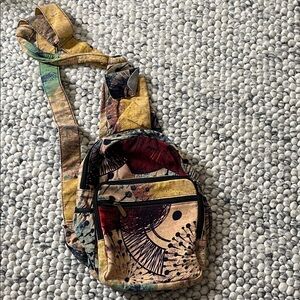 Multicolor Abstract Print Women's Bag